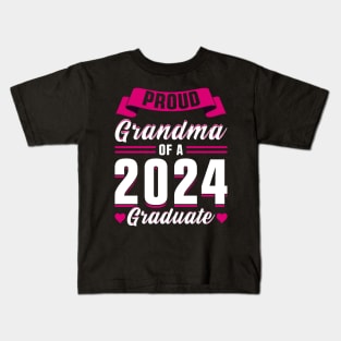 Proud Grandma of a 2024 Graduate Kids T-Shirt